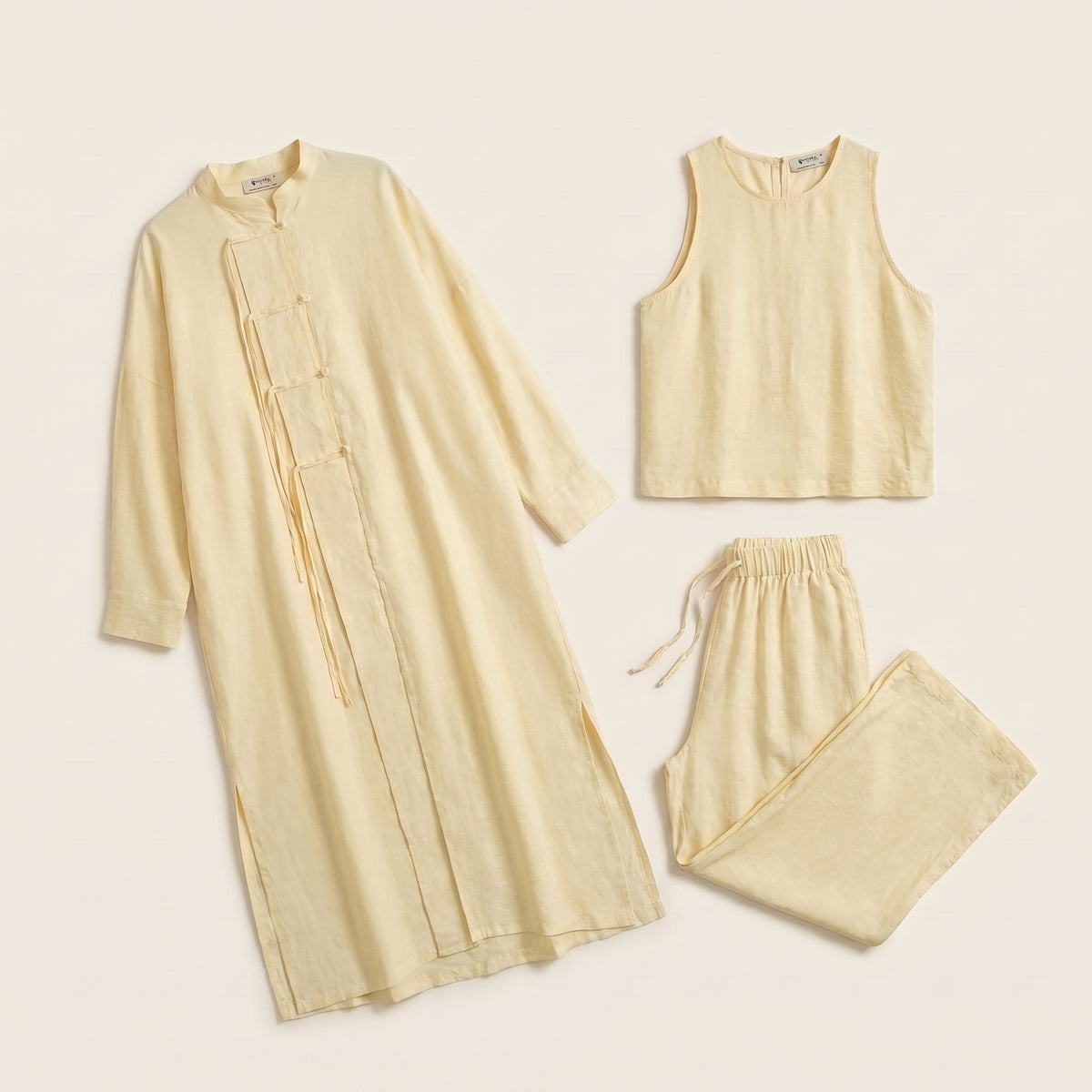 Yellow White Set _ 3 pieces