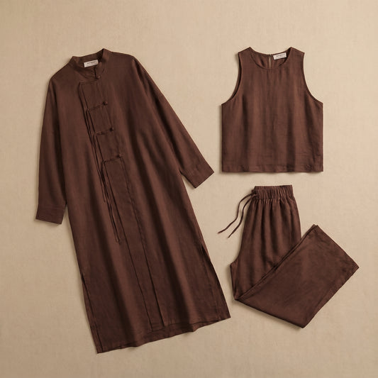 Layan Set Brown _3  Piece